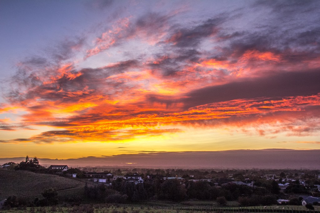 7am over Feilding. Manawatu