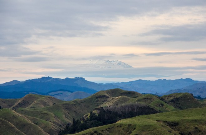 There's Mt Ruapehu again. From about 150 kilometres away. It's awesome.