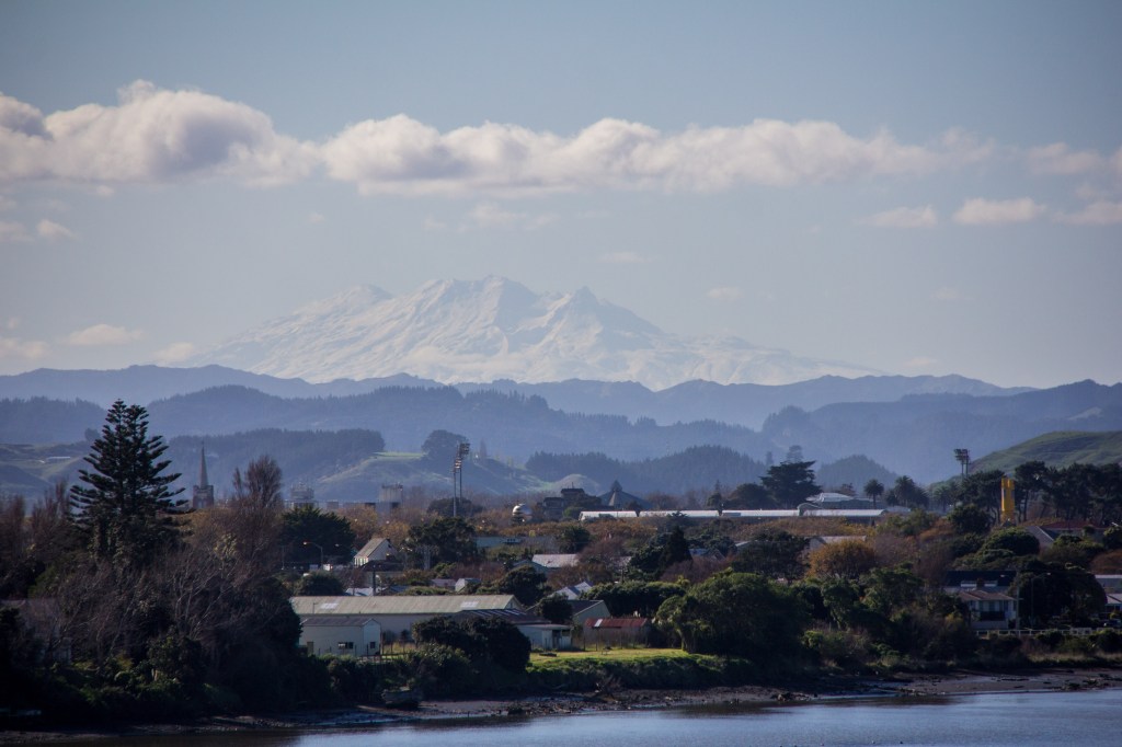 Mt Ruapehu again, from Wanganui, or Whanganui if you prefer