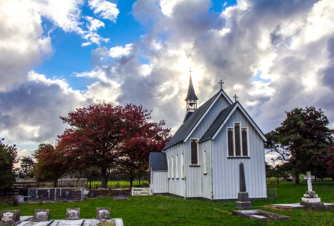 St Martins Church, I walked around the grounds for ages to get the spire in the sun shot.