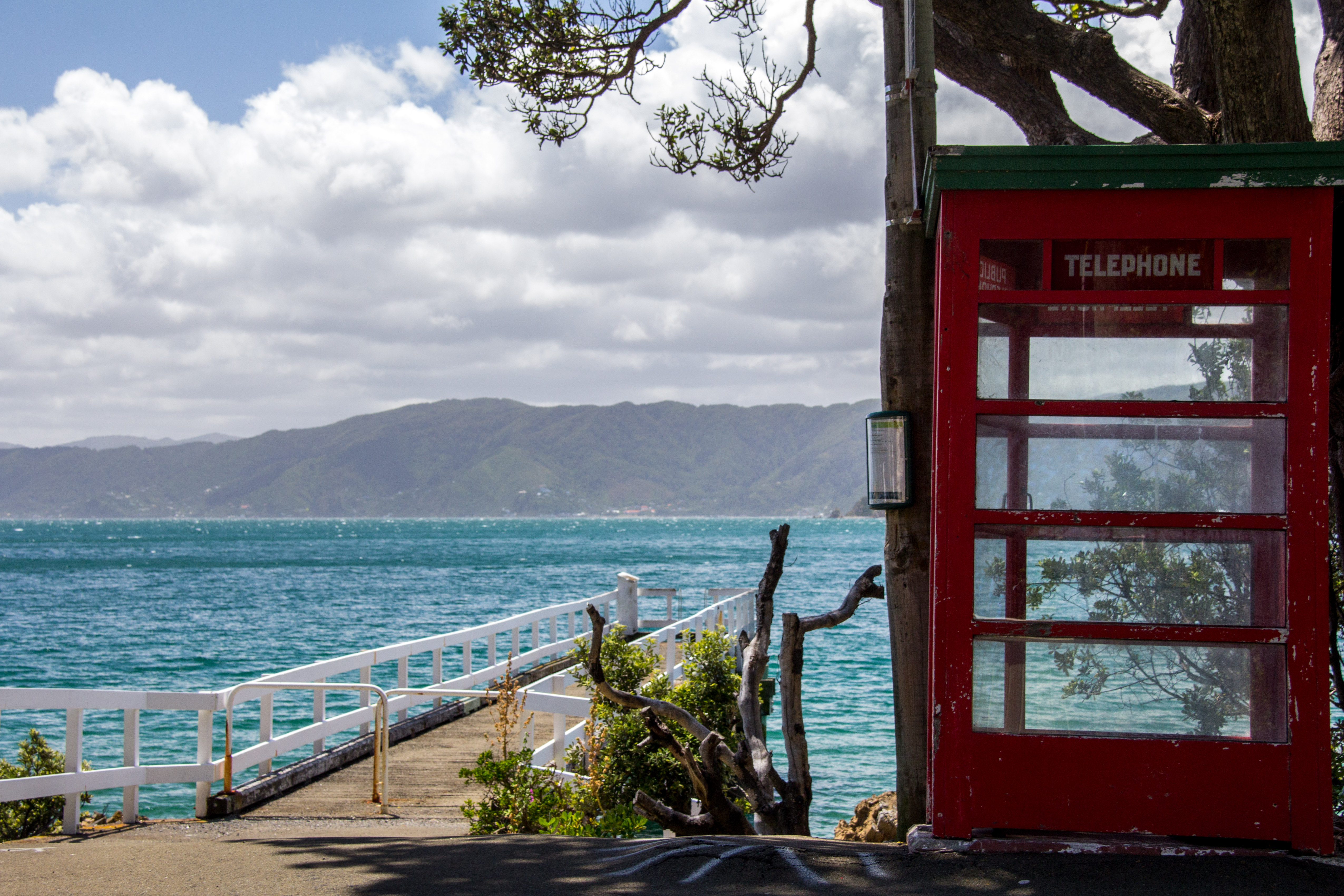 Karaka Bay phone box