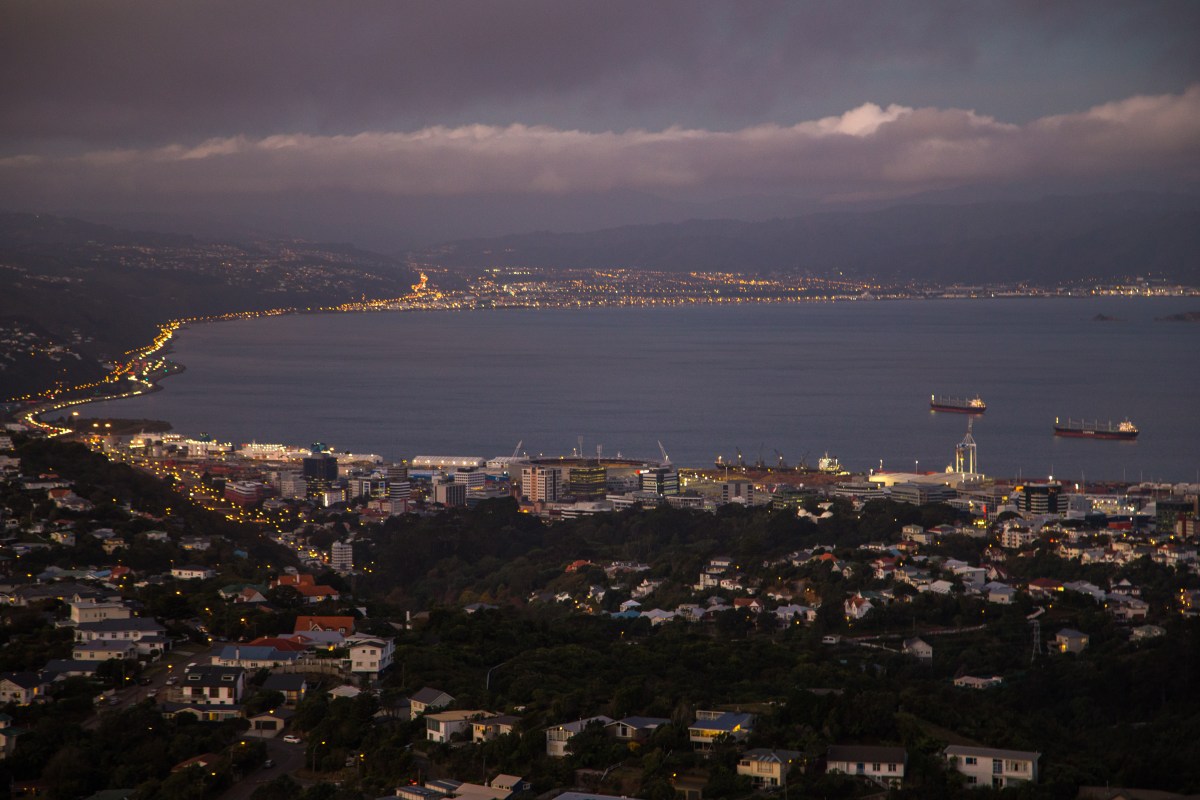 Wellington evening long exposure